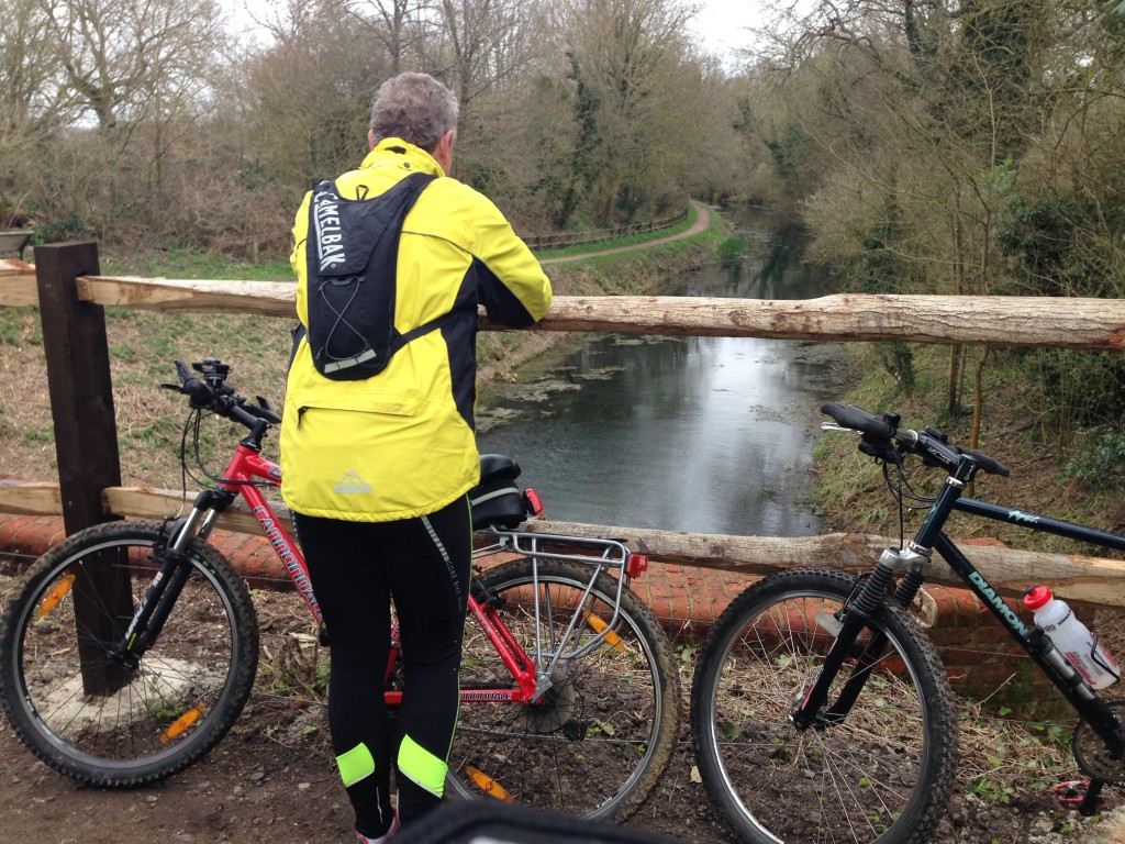 New fence at Greywell tunnel looking back to where we have just come from