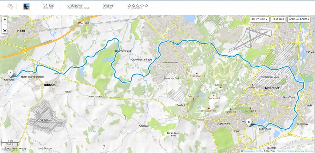 Day 1 Greywell Tunnel to Home